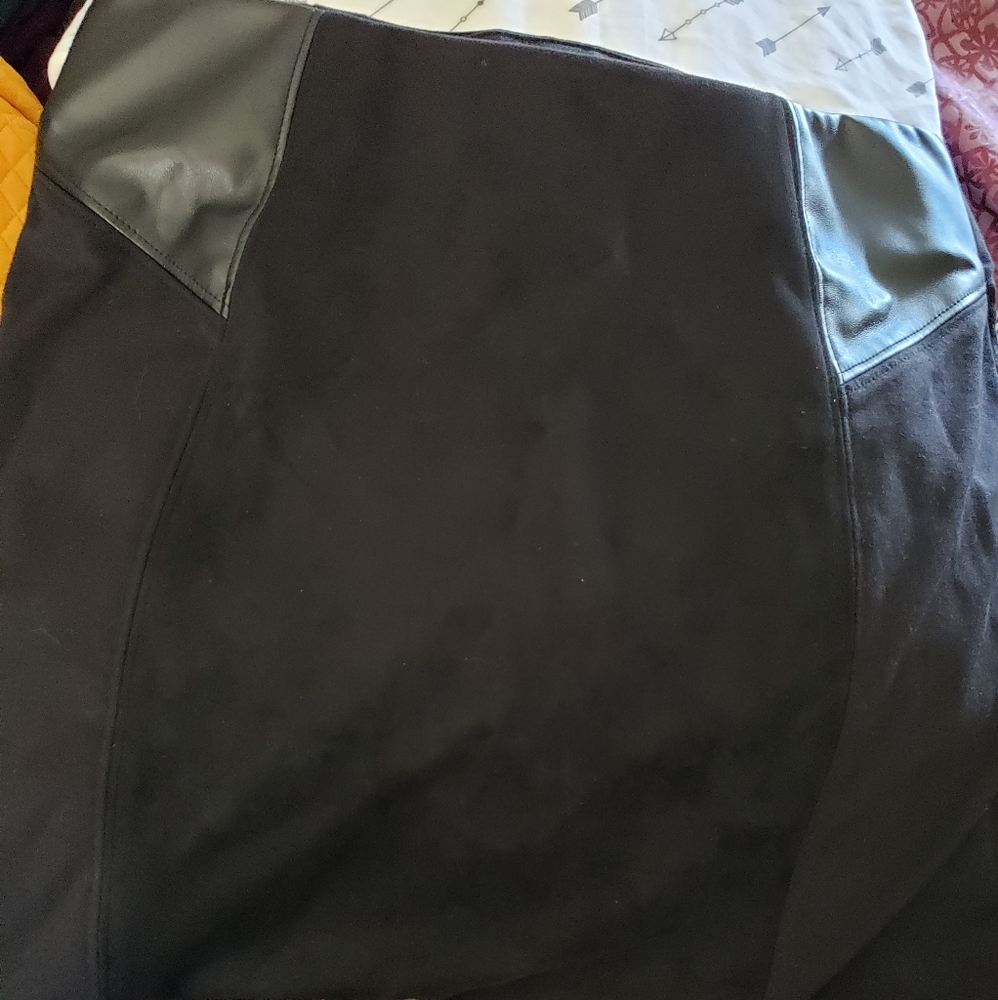 Marc New York skirt with leather sides